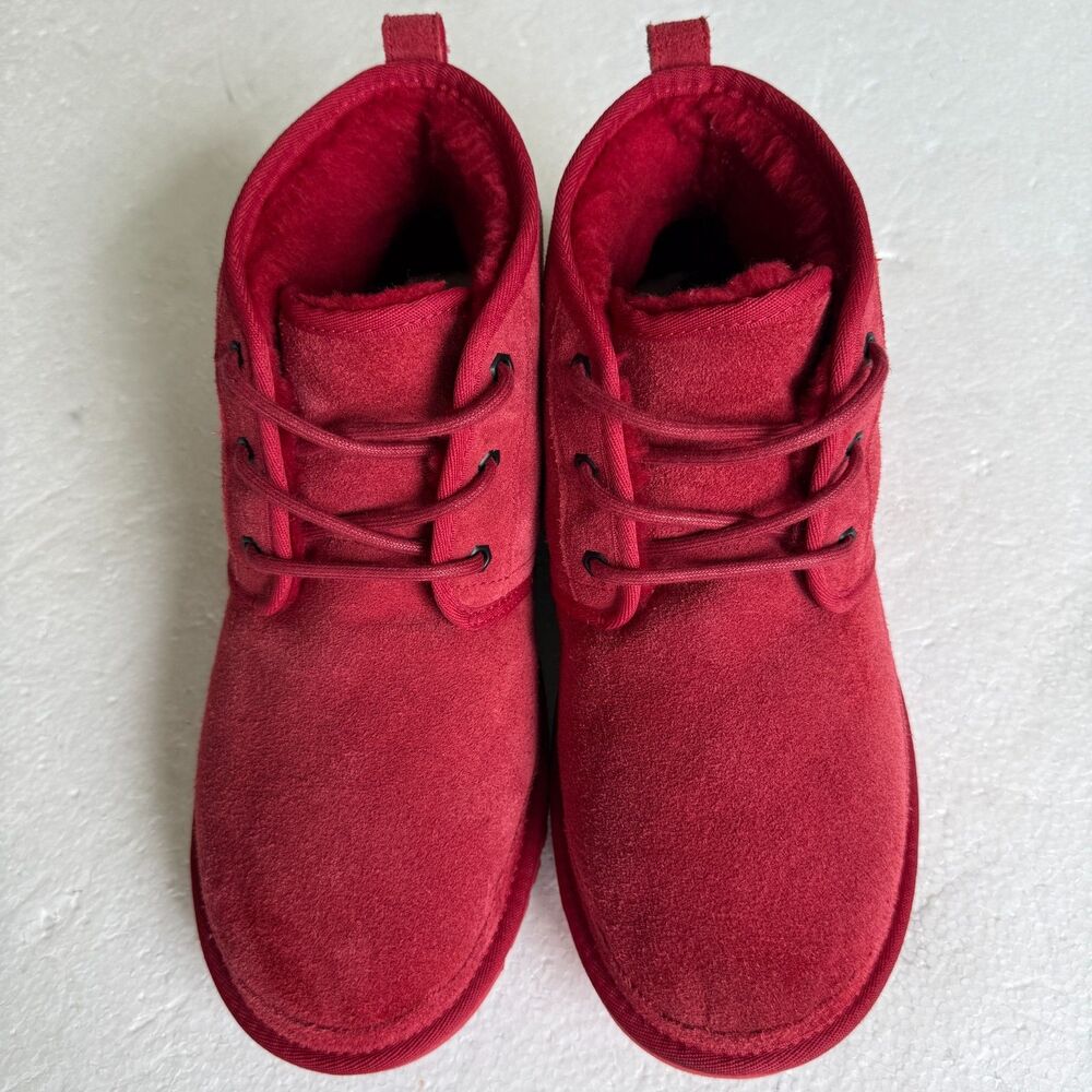 UGG Australia Neumel 3236 Samba Red Chukka Ankle Boots Men's Size 11 -Excellent - Picture 3 of 14